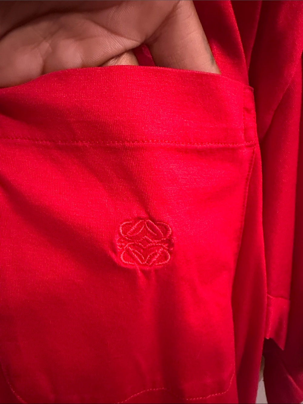 Loewe Red Short-Sleeve Pocket Tee - Picture 2 of 3